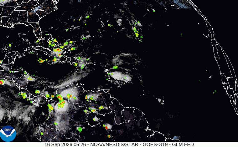 Las lluvias y truenos hoy desaparecen de gran parte del país